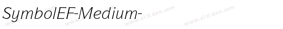 SymbolEF-Medium字体转换