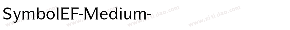 SymbolEF-Medium字体转换