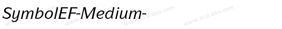 SymbolEF-Medium字体转换