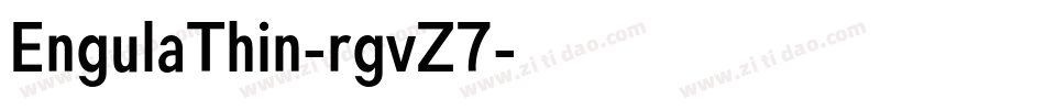 EngulaThin-rgvZ7字体转换