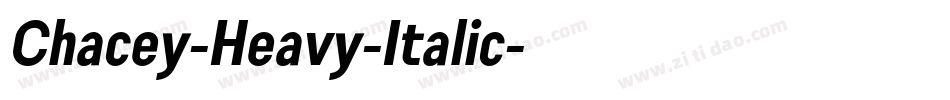 Chacey-Heavy-Italic字体转换