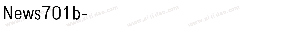 News701b字体转换