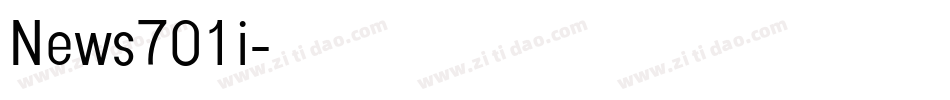News701i字体转换