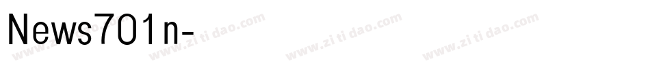 News701n字体转换