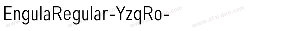 EngulaRegular-YzqRo字体转换