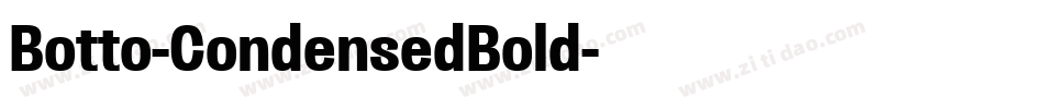 Botto-CondensedBold字体转换