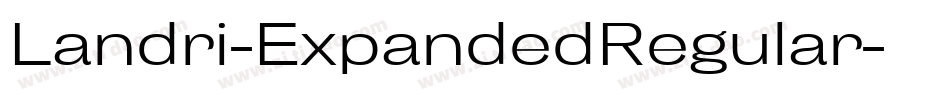 Landri-ExpandedRegular字体转换