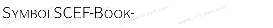 SymbolSCEF-Book字体转换