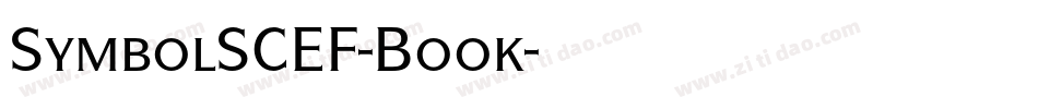 SymbolSCEF-Book字体转换