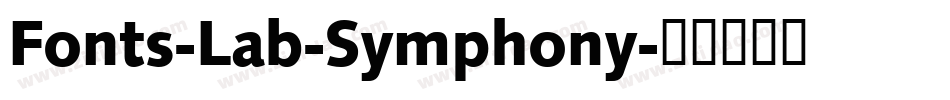 Fonts-Lab-Symphony字体转换
