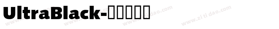 UltraBlack字体转换