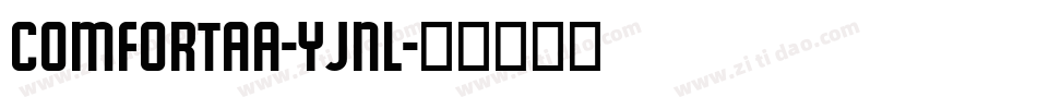 Comfortaa-YJnL字体转换