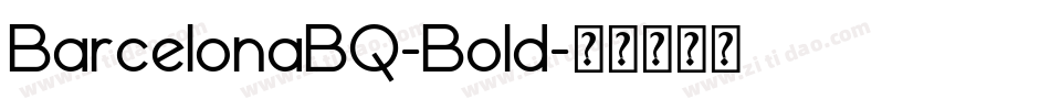 BarcelonaBQ-Bold字体转换