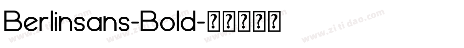 Berlinsans-Bold字体转换