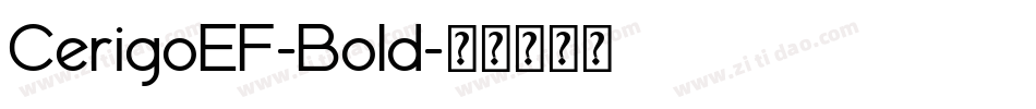 CerigoEF-Bold字体转换