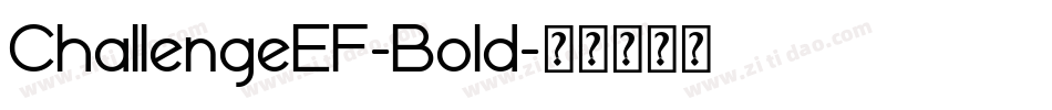 ChallengeEF-Bold字体转换