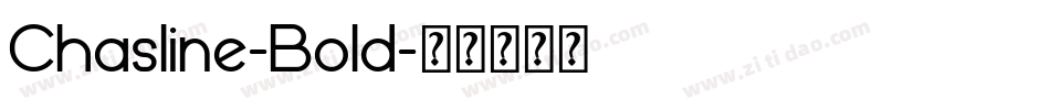 Chasline-Bold字体转换