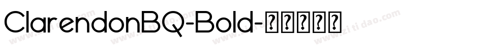 ClarendonBQ-Bold字体转换