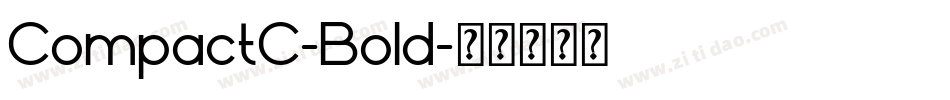 CompactC-Bold字体转换