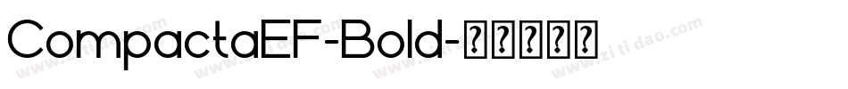 CompactaEF-Bold字体转换