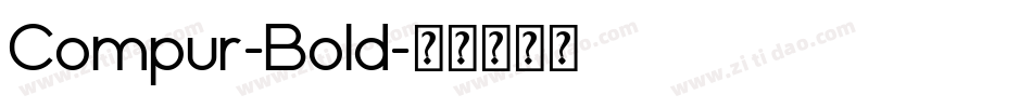 Compur-Bold字体转换