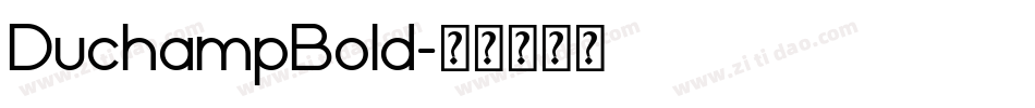 DuchampBold字体转换