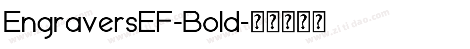 EngraversEF-Bold字体转换
