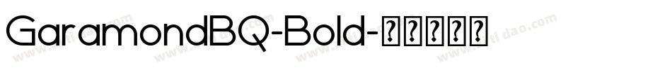 GaramondBQ-Bold字体转换