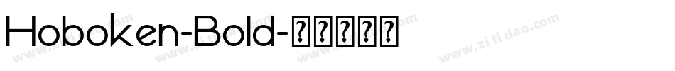 Hoboken-Bold字体转换