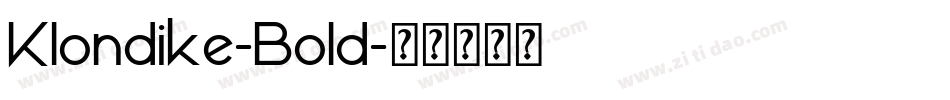 Klondike-Bold字体转换