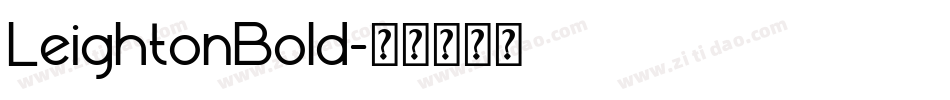 LeightonBold字体转换