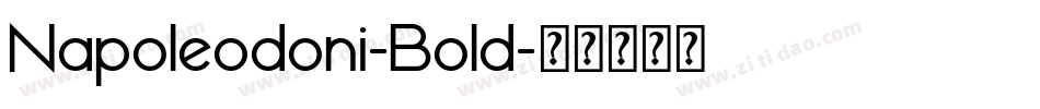 Napoleodoni-Bold字体转换