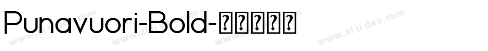 Punavuori-Bold字体转换