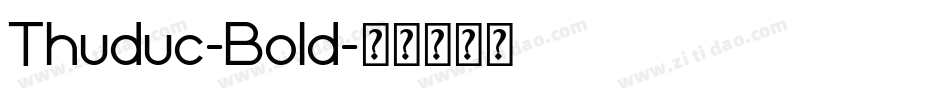 Thuduc-Bold字体转换