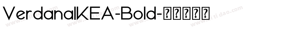 VerdanaIKEA-Bold字体转换