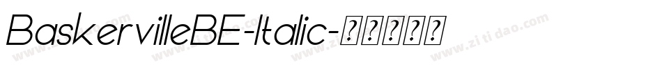 BaskervilleBE-Italic字体转换