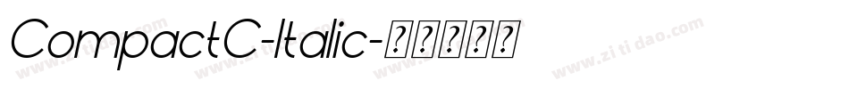 CompactC-Italic字体转换