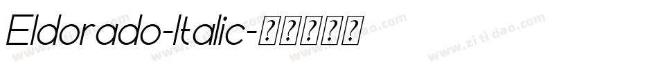 Eldorado-Italic字体转换