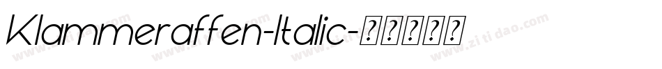 Klammeraffen-Italic字体转换