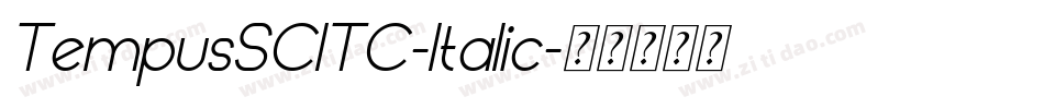 TempusSCITC-Italic字体转换