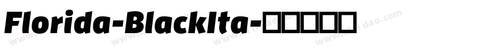 Florida-BlackIta字体转换