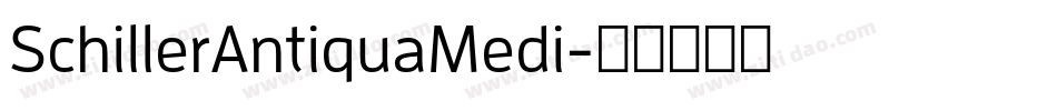 SchillerAntiquaMedi字体转换