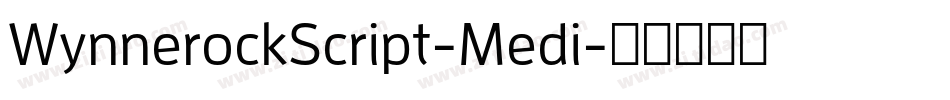 WynnerockScript-Medi字体转换