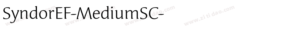 SyndorEF-MediumSC字体转换