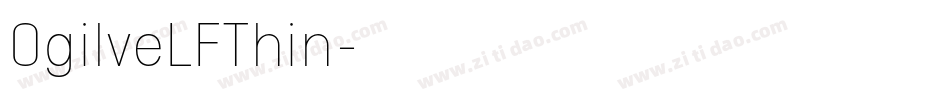 OgilveLFThin字体转换