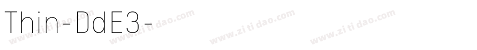 Thin-DdE3字体转换 Thin-DdE3字体转换
