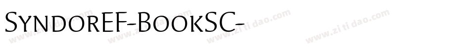 SyndorEF-BookSC字体转换