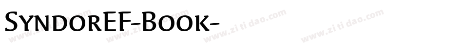 SyndorEF-Book字体转换