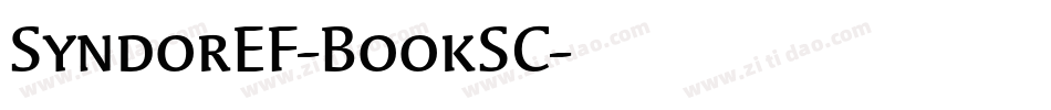 SyndorEF-BookSC字体转换