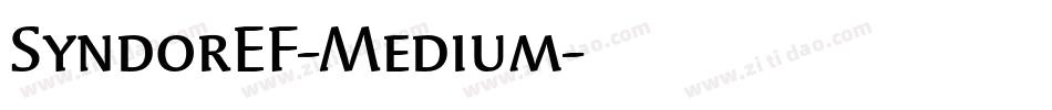 SyndorEF-Medium字体转换